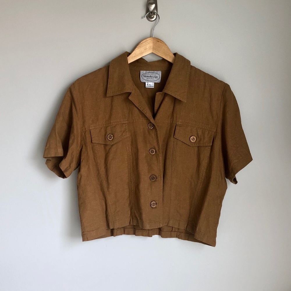 Stonebridge Petites Cropped Shirt